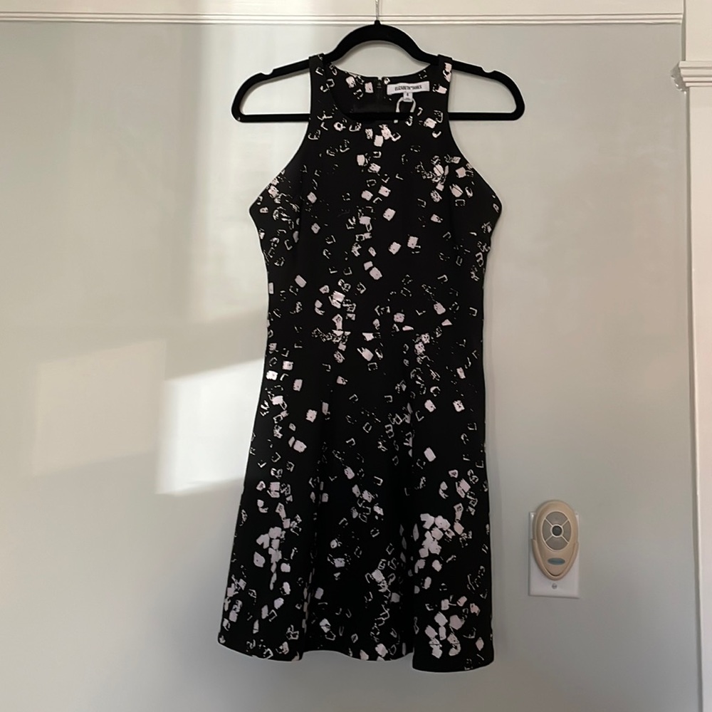 Elizabeth and James print black and white dress